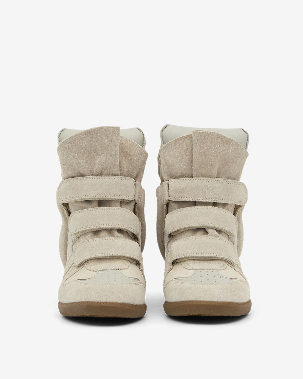 Isabel Marant Women’s Bekett Sneakers – Ecru Leather & Suede