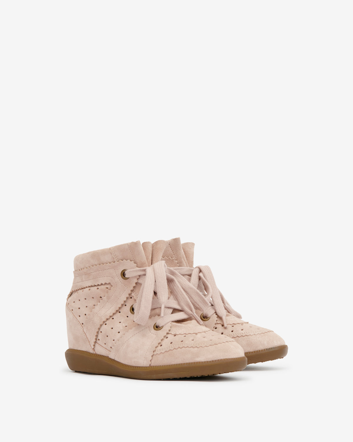 Isabel Marant Bekett Women’s Wedge Sneakers – Pale Pink
