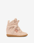Isabel Marant Bekett Wedge Sneakers – Pale Pink & Peach Calfskin Leather & Suede
