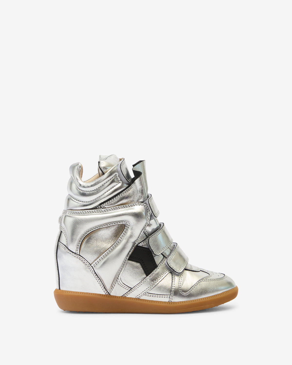 Isabel Marant Women’s Bekett High‑Top Sneakers – Metal Designer Footwear