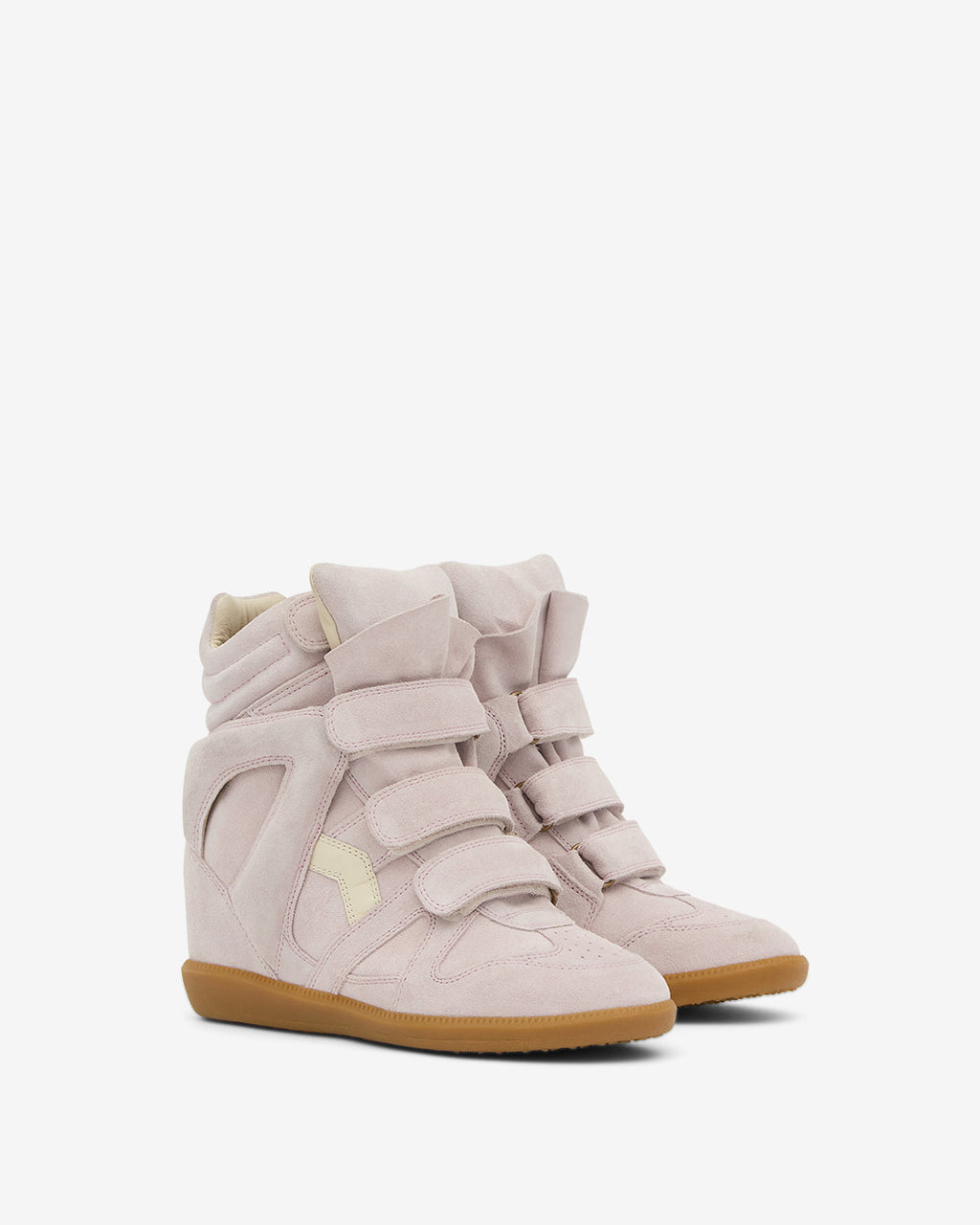 Isabel Marant Women’s Bekett High‑Top Sneakers – Pale Pink Designer Footwear