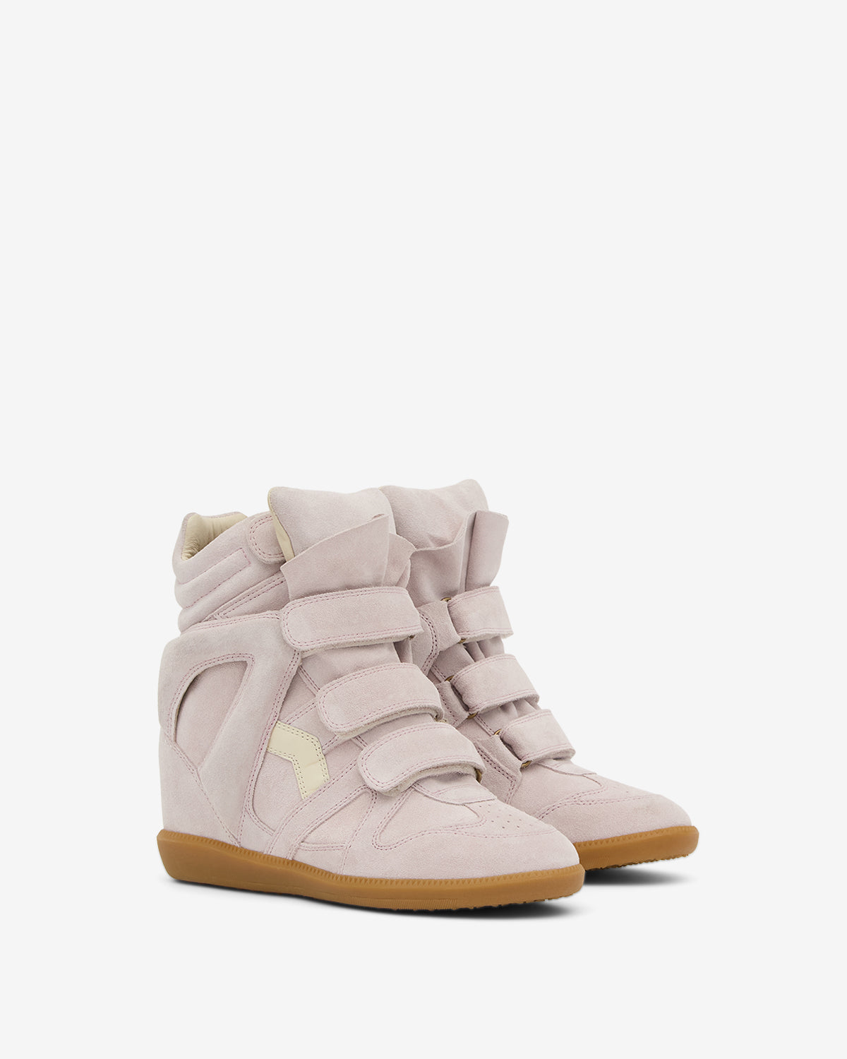 Isabel Marant Women’s Bekett High‑Top Sneakers – Pale Pink Designer Footwear