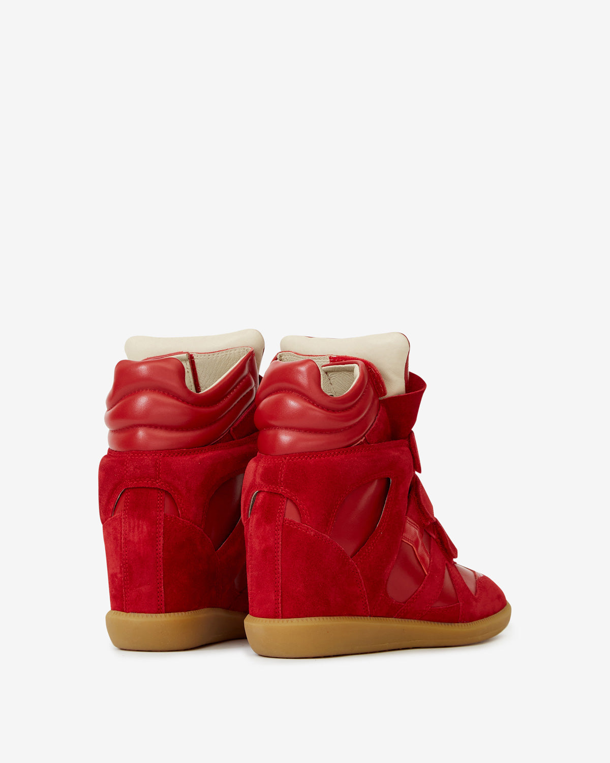 Isabel Marant Women’s Bekett High‑Top Sneakers – Red Designer Footwear
