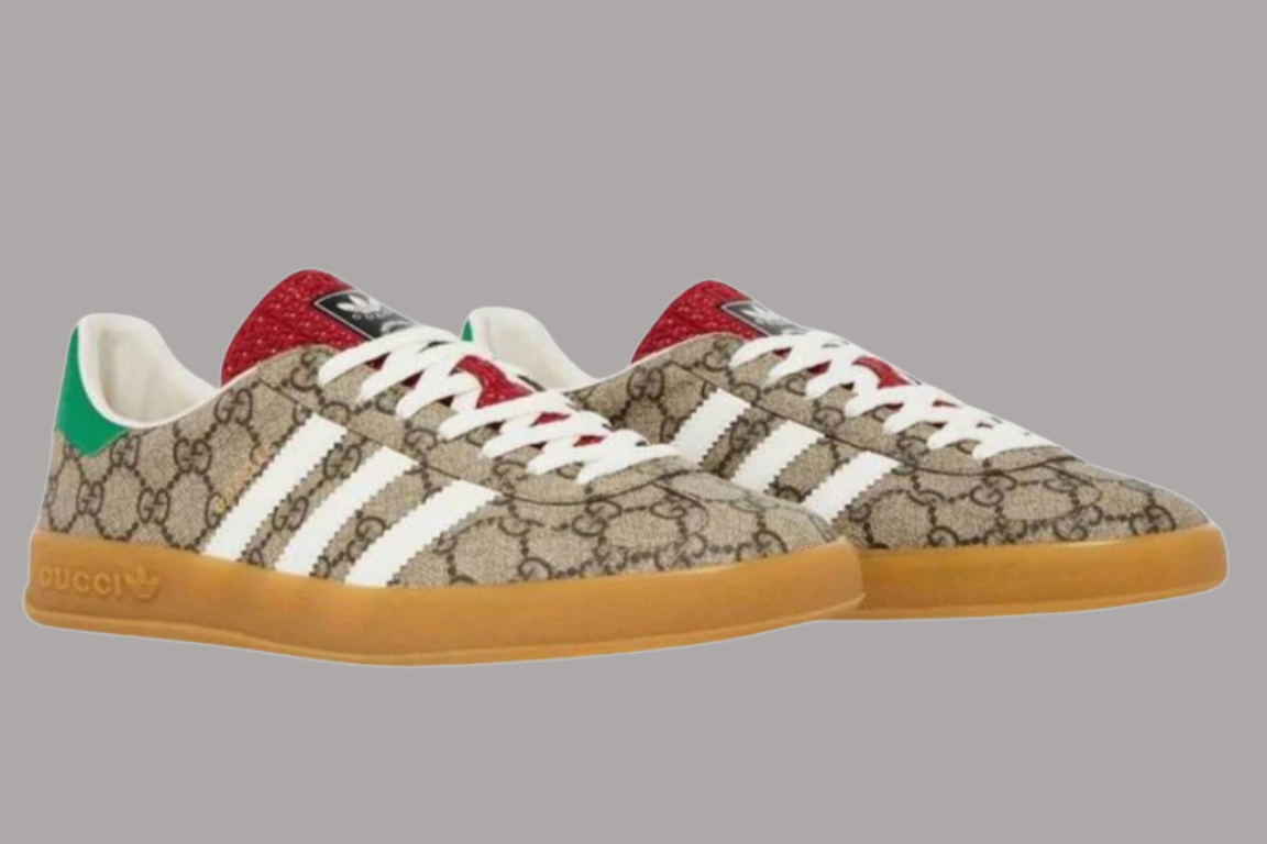 Adidas Gazelle Retro G‑Monogram Sneakers – Beige Limited Edition