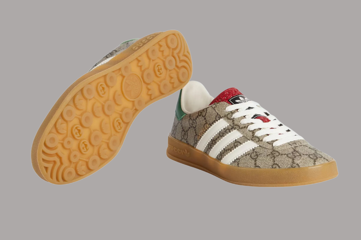 Adidas Gazelle Retro G‑Monogram Sneakers – Beige Limited Edition