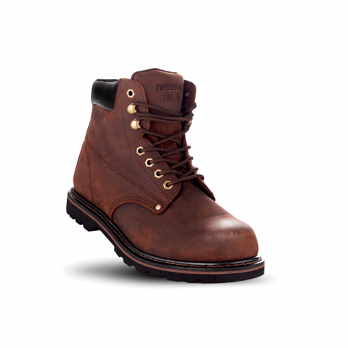 Ever Boots Corporation Tank S Men's Steel Toe Work Boots Dark Brown
