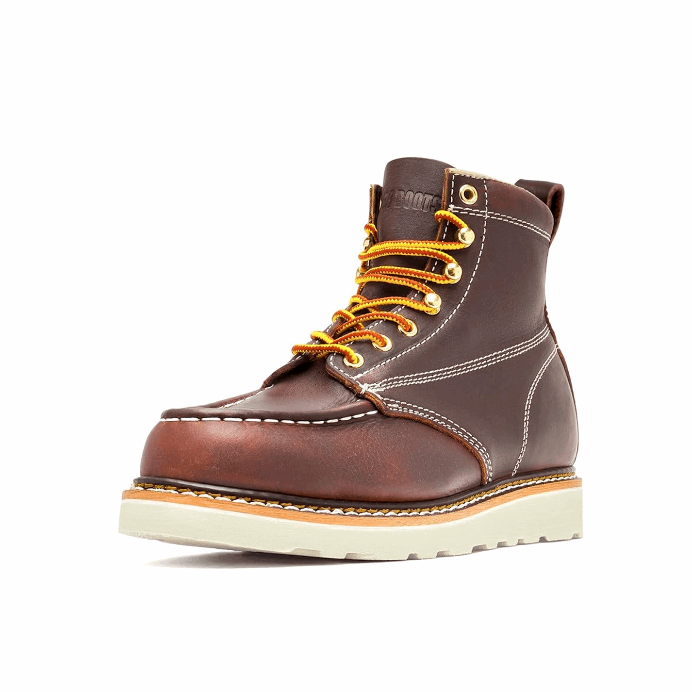 Ever Boots Weldor Men's Moc Toe Work Boots Brown